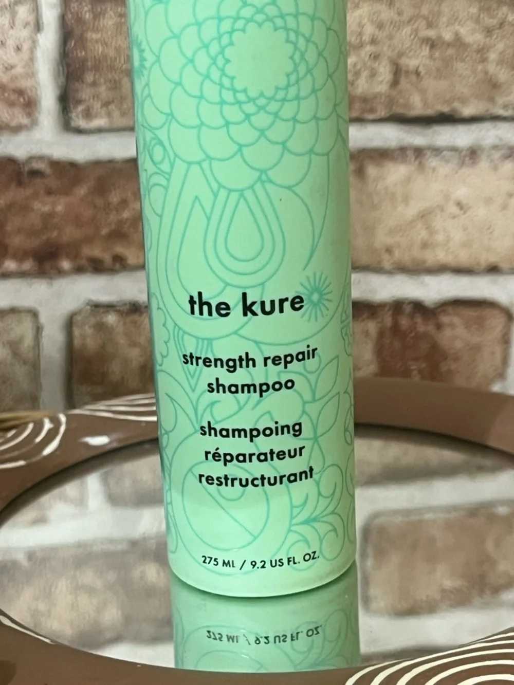 amika The Kure Strength Repair Shampoo - Mint Green Bottle